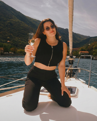 Cropped vest Grace